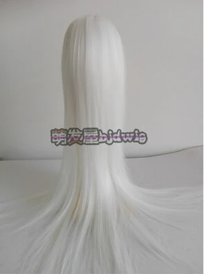 1/3 8-" Bjd SD кукла парик высокая температура длина провода 50 см модные красивые длинные прямые BJD супер волосы парик - Цвет: white