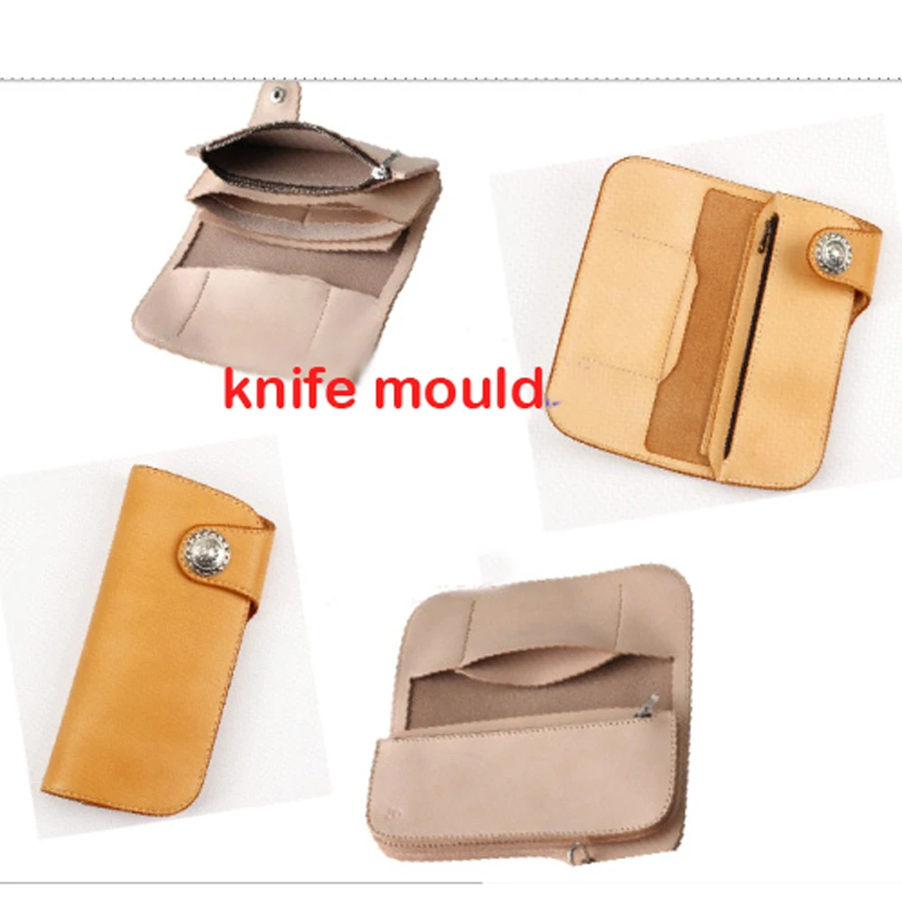$122.92 DIY leather craft vintage wallet inner zipper pocket die cutting knife mould punch tool set