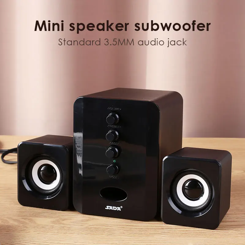 

Speaker Music Player Subwoofer Wired Mini USB Speaker Mini Subwoofer SADA Stereo Cellphone for SADA D-202