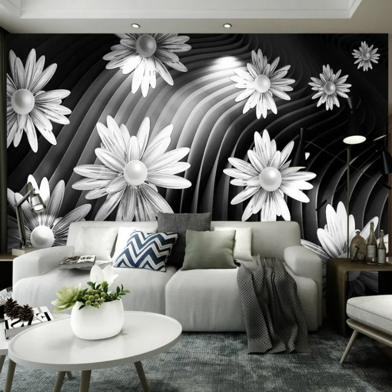 Beste Bal abstracte creatieve ruimte 3d Muur Papier Driehoek Decoratieve Schilderen Behang voor Woonkamer TV Home Improvement