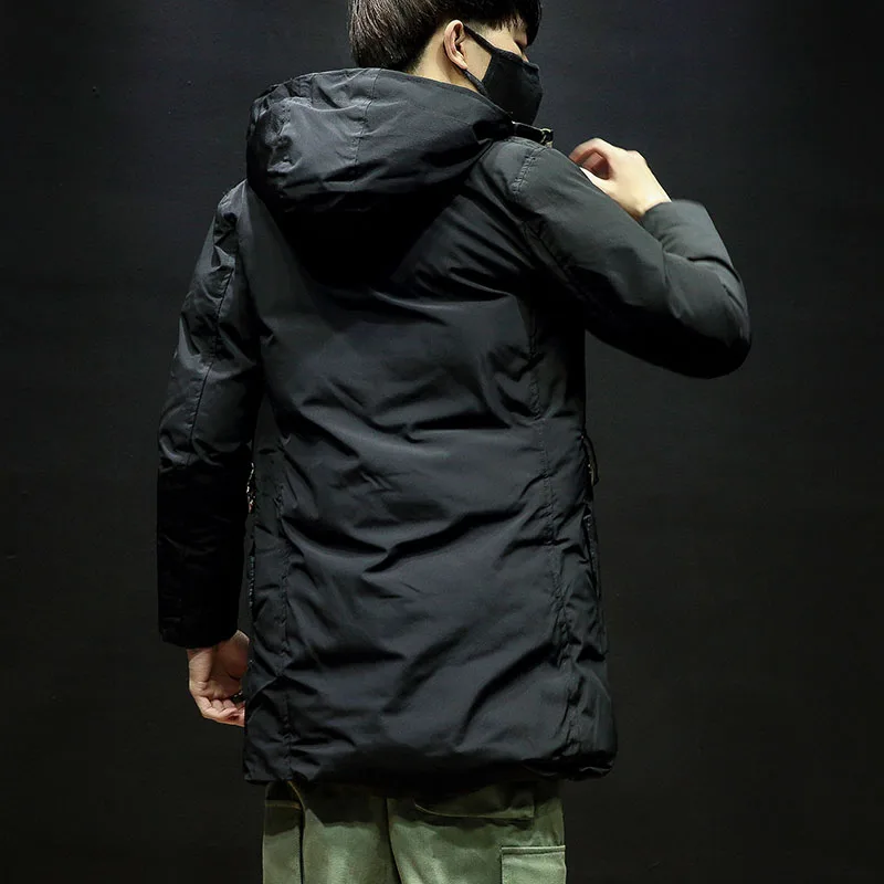 M-4XL 5XL длинная камуфляжная зимняя куртка с капюшоном мужская Толстая парка мужские свободные теплые мужские зимние куртки и пальто