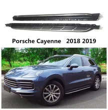 Para Porsche Cayenne 2018 2019 Bar Passo Lado Estribos Nerf Bares de Pedais de Alta Qualidade Marca New Car Auto Acessórios