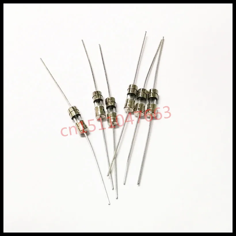 200PCS Fast break fuse tube 3.6*10 5A 3.6*10mm 5000MA double cap with lead F5AL250V 5AL250V glass | Обустройство дома