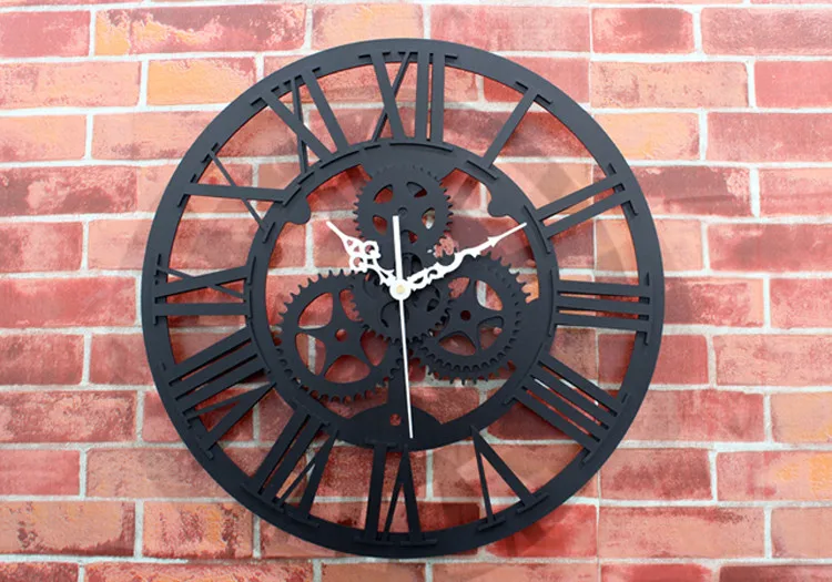 Настенные часы Saat gear часы Reloj настенные часы duvar saati Horloge Murale reloj de pared заклепки металлические часы украшение для дома