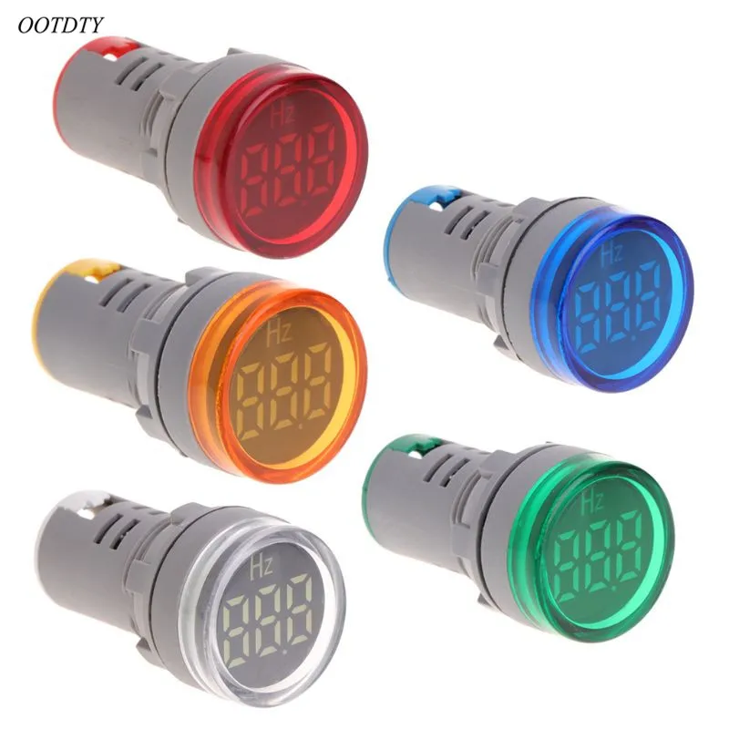 22mm LED Digital Display Electricity Hertz AC Frequency Meter Indicator
