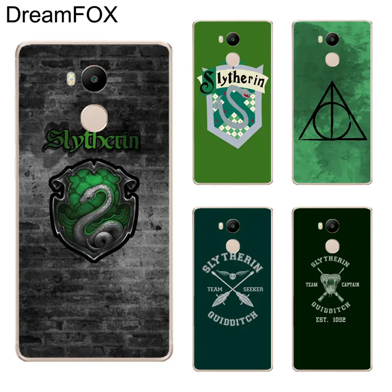 DREAMFOX K201 Слизерин галстук Стиль Мягкие TPU силиконовый чехол для Xiaomi Redmi Note 3 4 5 плюс S