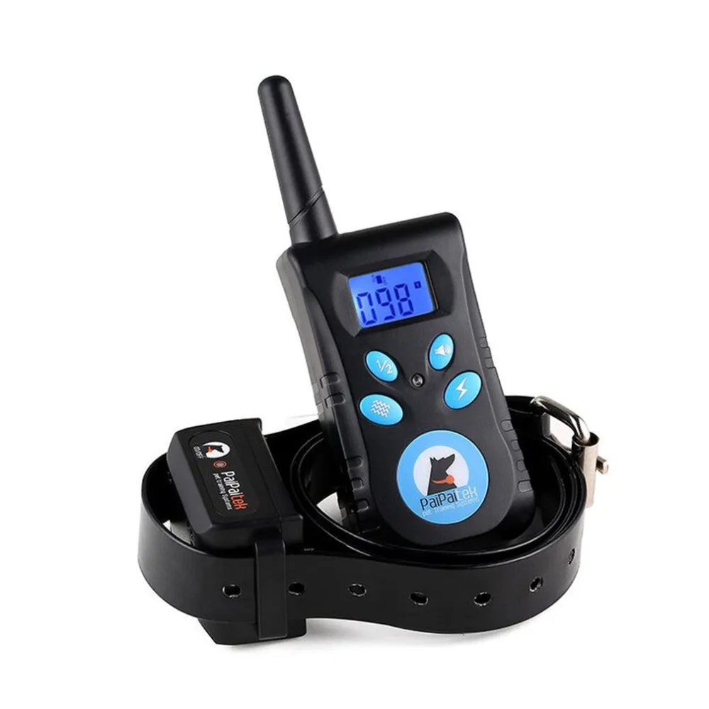

Electric Pet Dog Training Collar Shock Vibration Light Word Command Dog Training Device Trainer Remote Control Waterproof 500M