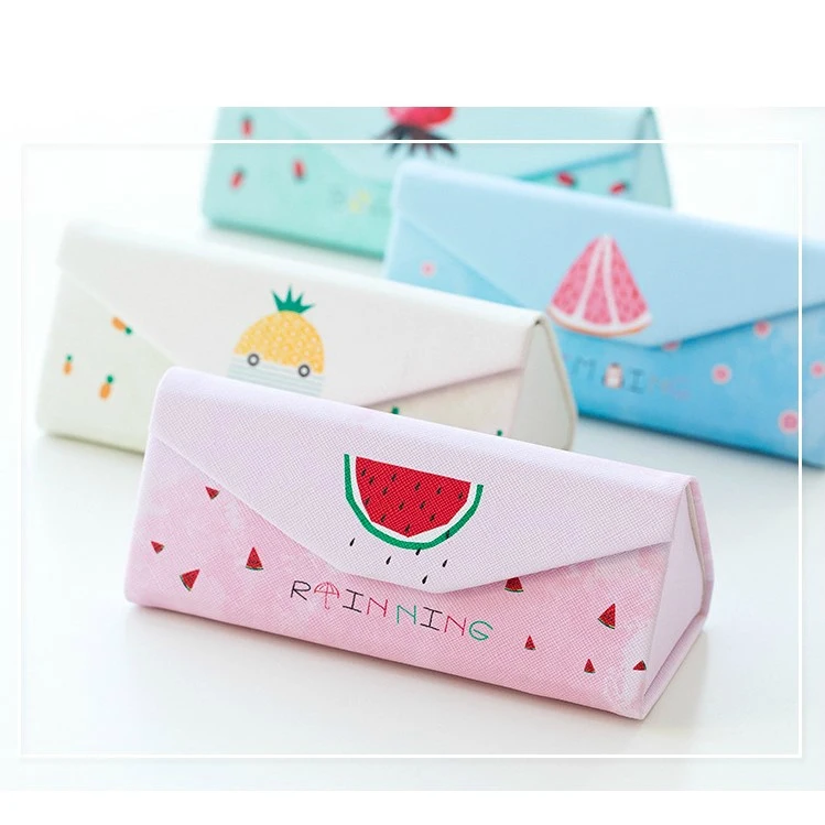 

pencil case Fruit Cute Penciles bag Stationery Leather Pencil Case Watermelon Strawberry Pineapple Wholesale drop shipping