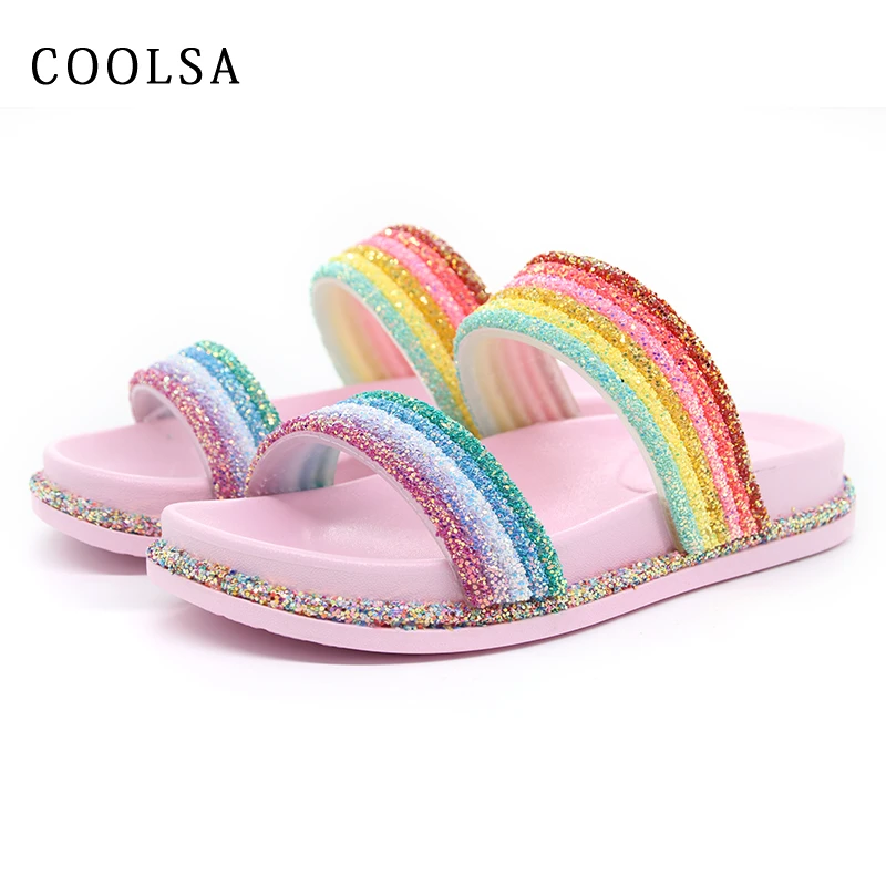 glitter slippers womens