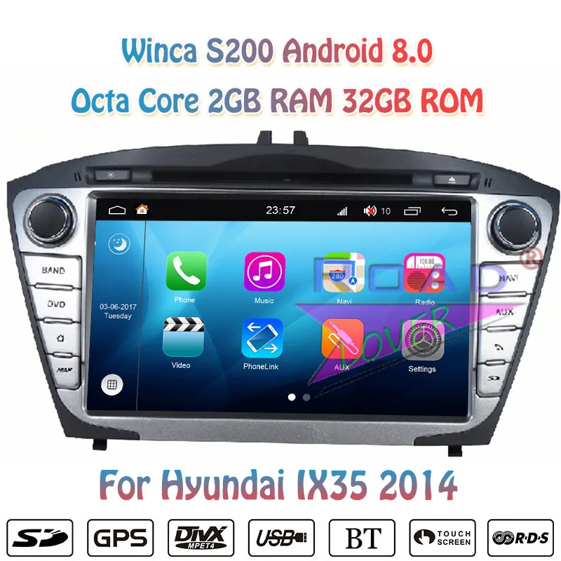 Car Dvd Automotive Player S200 Android 8.0 Radio Hyundai Tv AliExpress