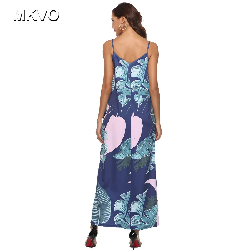 Летнее женское платье 2018 винтажное сексуальное богемное цветочное пляжное