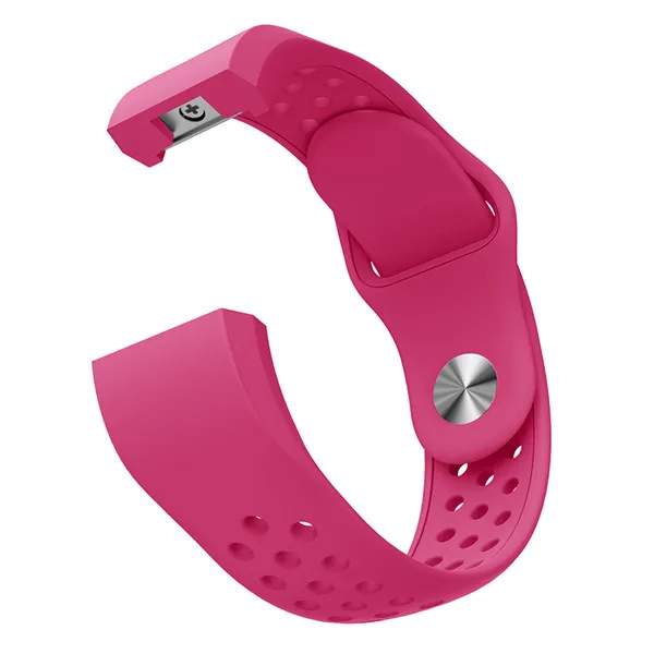 Силиконовый ремешок для часов или Fitbit Charge 2 Smart Watch Band Модный Цветной спортивный ремешок для замены браслета - Цвет: Rose Red