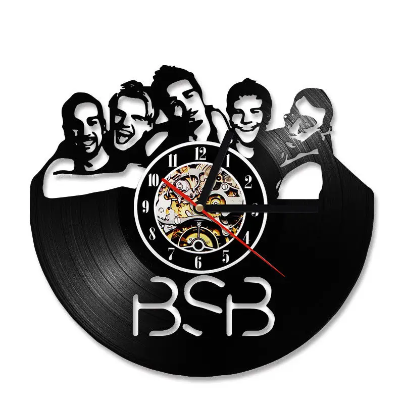 

Backstreet Boys Wall Clock Modern Design Creative 3D Clocks Hanging Vintage Retro Style Classic Vinyl Record Wall Watch 12 inch