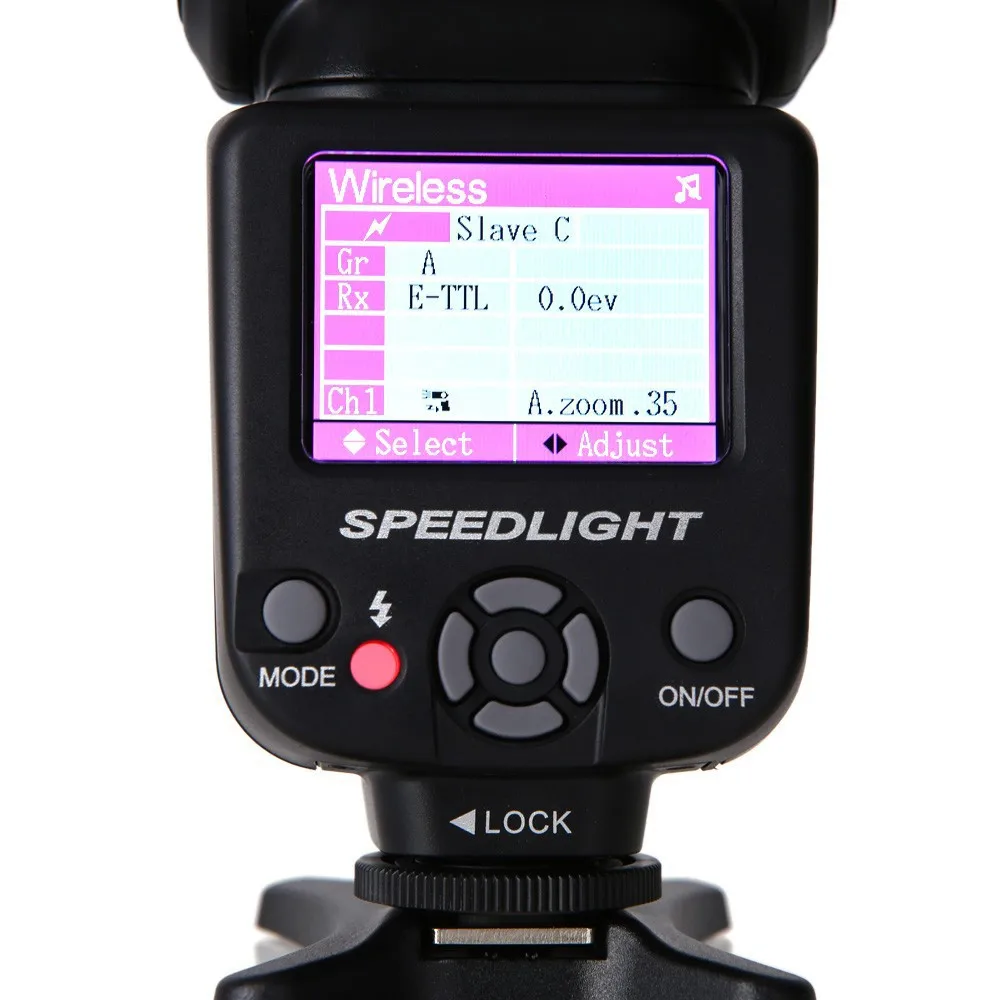 TRIOPO TR-985C цветной lcd e-ttl 1/8000 HSS Master/Slave беспроводной светильник Вспышка Speedlite для Canon