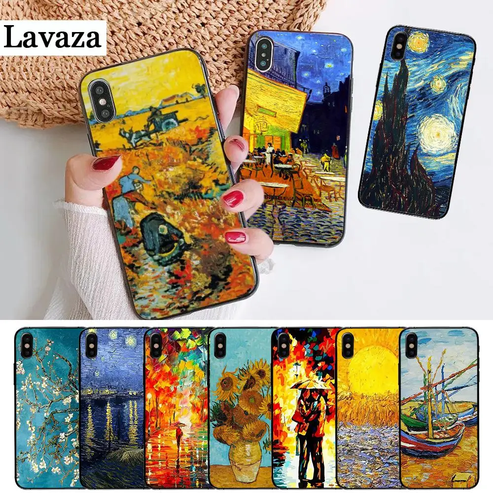 

Lavaza Van Gogh Starry Night Tardis Silicone Case for iPhone 5 5S 6 6S Plus 7 8 X XS Max XR