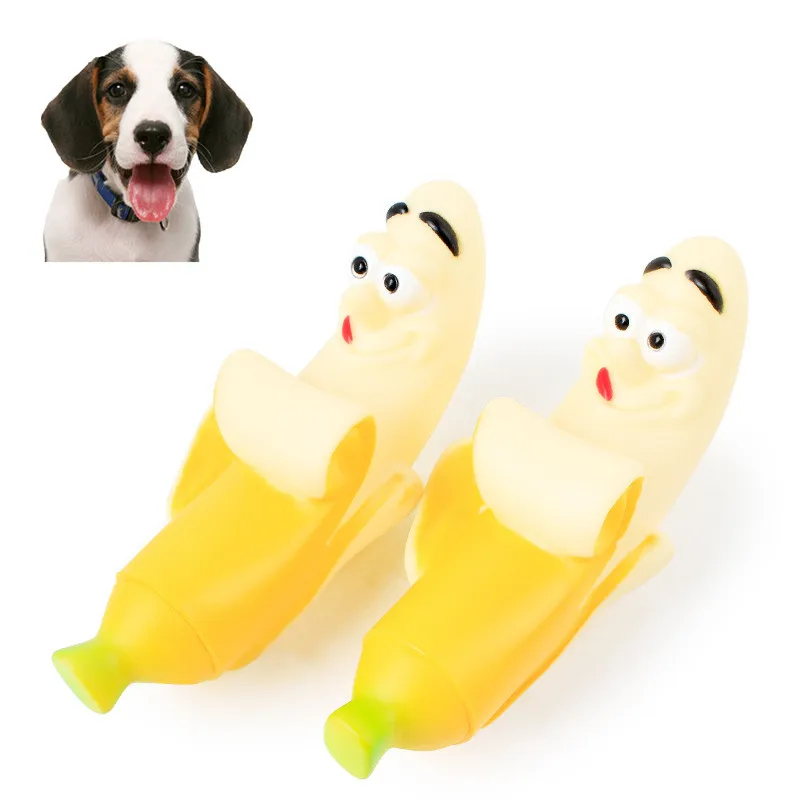 2018 NEW Banana Chew Toys Pets Orange Lovely Small Interactive Cat Dog