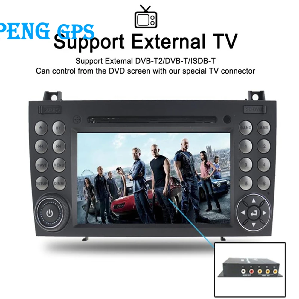 Cheap CAR CD player GPS Navigation FOR MERCEDES-BENZ SLK Class R171 SLK200/SLK230/SLK280 Car Audio Stereo Multimedia GPS Head unit 14