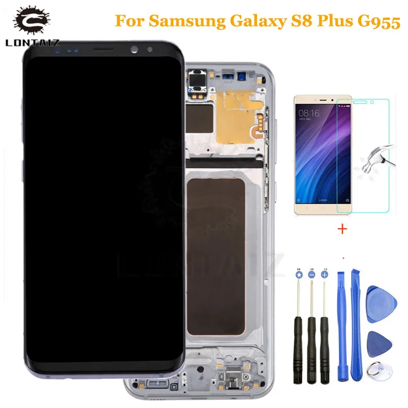 

For Samsung S8 LCD with Frame Replacement for SAMSUNG Galaxy S8 Plus LCD G955 S8 G950 G950F Display lcd Touch Screen Digitizer