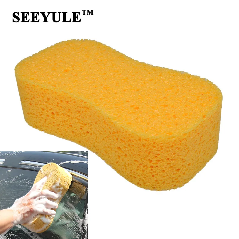 

1pc SEEYULE High Density Car Wash Sponge Honeycomb style Home Cleaning Sponge Dust Remove No harm to Car Paint