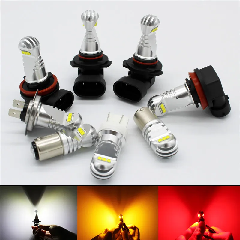 

2 X 30W H7 H4 9005 9006 H11 H8 H16 P13W Canbus Error Free LED Lamp Car Fog Light 12V 24V White 6000K Fog DRL Driving Bulb Lights