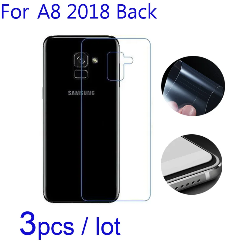 

3pcs Soft Screen Protectors For Samsung Galaxy A8 2018/A8 Plus 2018 Back Clear/Matte/Nano Anti-Explosion Guard Films ( Not Full)