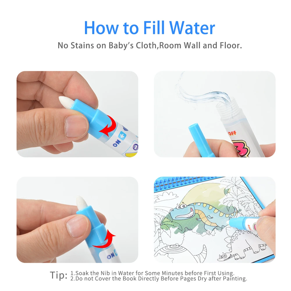 Magic Water Drawing Book Coloring Books Doodle With Magic Pen Painting Drawing Board Coloring Book For Kids Toys free shipping Magic Water Drawing Book Coloring Books Doodle With Magic Pen Painting Drawing Board Coloring Book For Kids Toys free shipping