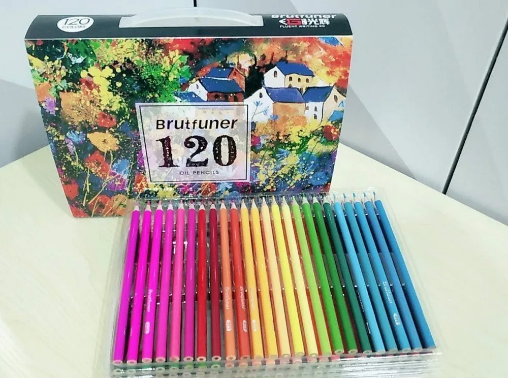 

Fashion Genuine 120 pencil cute oily water-insoluble lead cartoon color pen graffiti school-supplies NEW