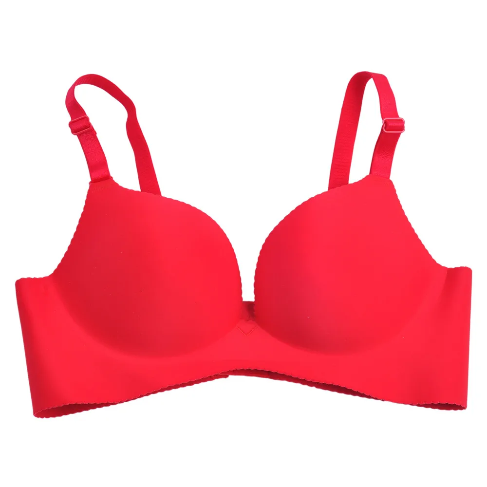 

Adjustable Sexy Push Up Bras New Fashion Size Brassiere C Cup Back Closure Sexy Invisible BH Women Seamless Bra Underwear