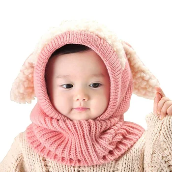 

Girl hat toddler winter warm wool comfortable cute elastic warm winter outdoor essential