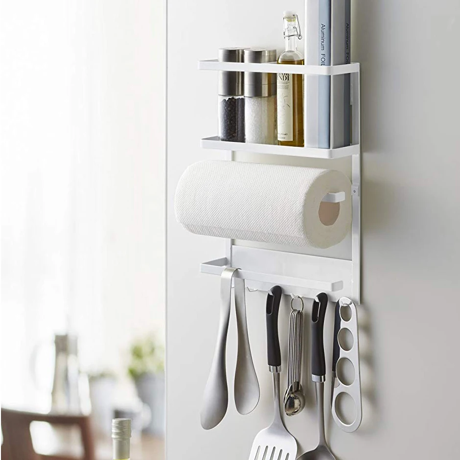 

YHYS 2560 Plate Magnetic Kitchen Organization Rack,White