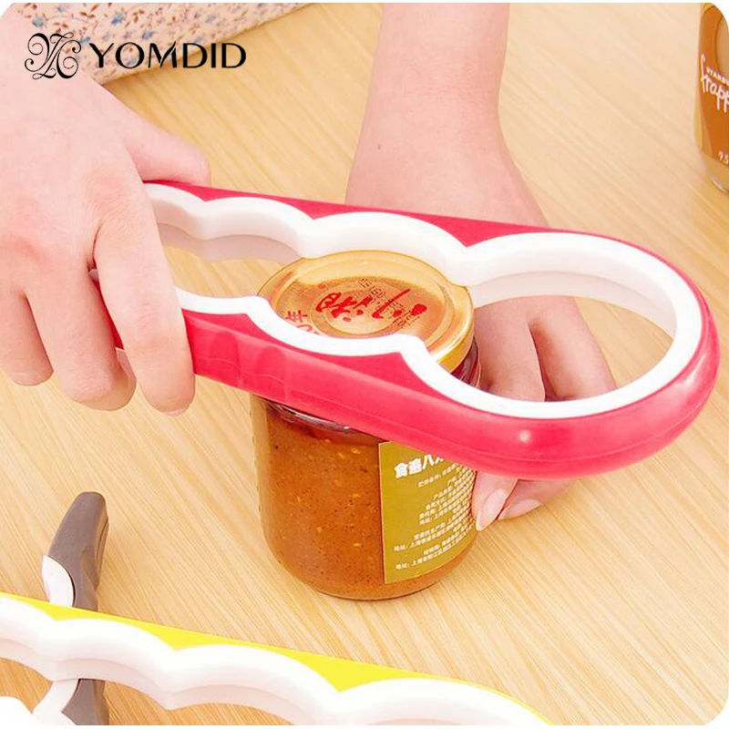 

Useful 4 in 1 Multifunction Can Opener Jar Bottle Wrench Round Cans Opener in Kitchen abrelatas