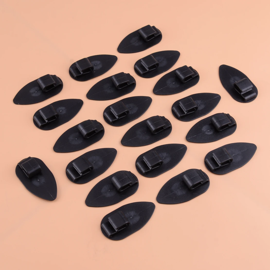 

High Quality Universal 20pcs Black Floor Trunk Carpet Liner Mat Retainer Clip Sliding Mount Plastic Car Interior Accesseories