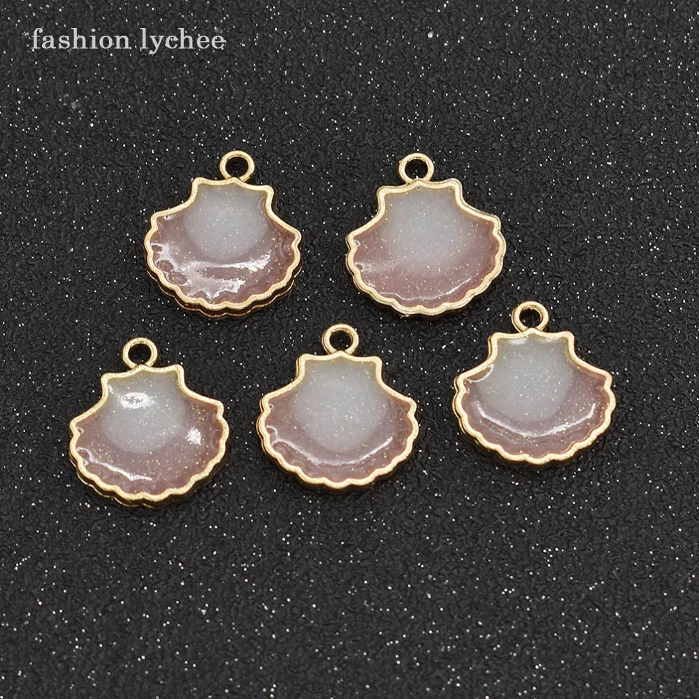 Мода Личи 5 шт мультфильм Прекрасный Эмаль оболочки амулеты для DIY ювелирных