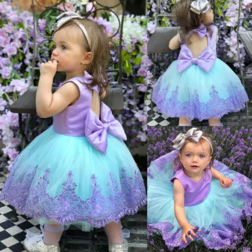 

Pudcoco Fashion Kids Baby Girls 1-5T Pageant Party Princess Formal Gown Bridesmaid Wedding Sleeveless Dress