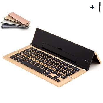 

Wireless Universal Keyboard for All Tablet Cell Phones Bluetooth Keyboard Case For iPad/Microsoft/Android Fold Cover+Pen