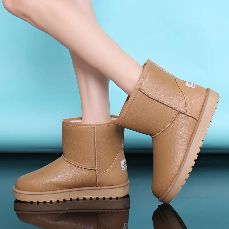 2016 new thick cotton boots female comfortable non slip waterproof