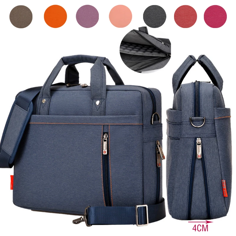  13 14 15 17 Inch Big Size Nylon Computer Laptop Solid Notebook Tablet Bag Bags Case Messenger Shoulder Unisex Men Women Extended 