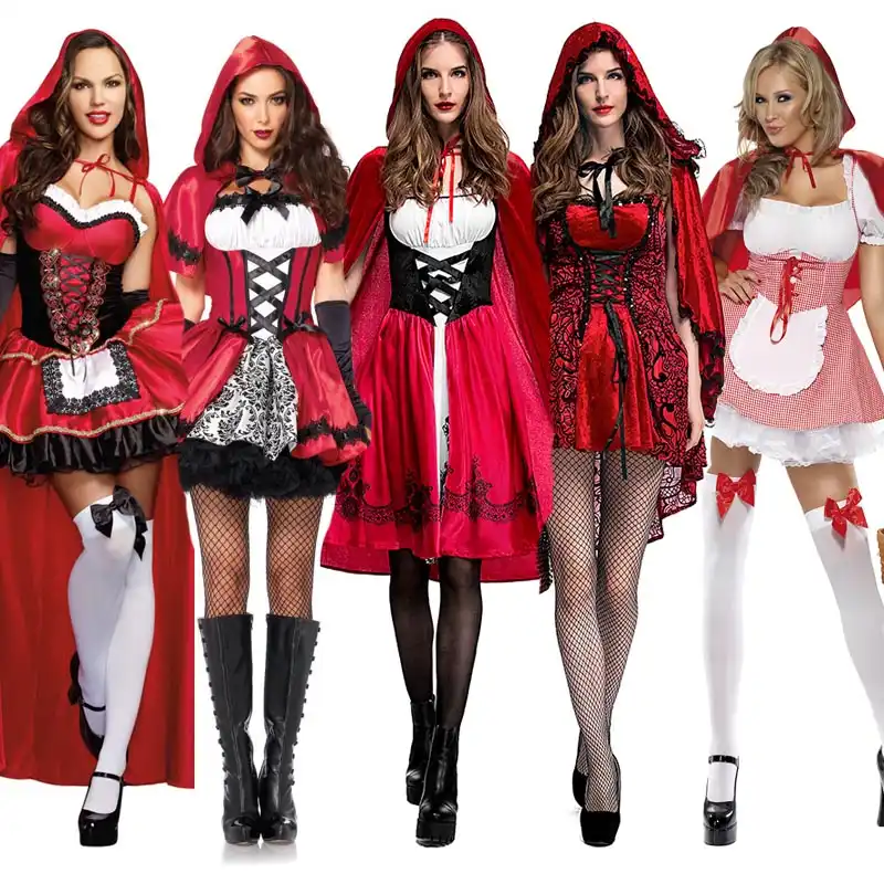 Disfraz De S 6xl Para Mujer Disfraz De Capo De Montar Rojo Ropa De Fantasía Para Fiesta De Despedida De Soltera Disfraz De Cosplay Disfraces De Películas Y Tv Aliexpress