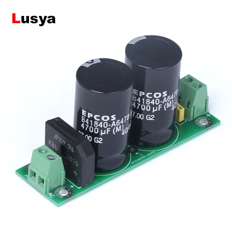 

Amplifier Single Bridge Rectifier Filter Power Board Assembled 4700uf/50V Supply Power Board For Amplifiers AC to DCG5-004