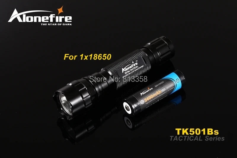 Alonefire tk501bs тактический серии CREE XM-L2 LED 1/3/5 режима Профессиональные фонарик Свет-1