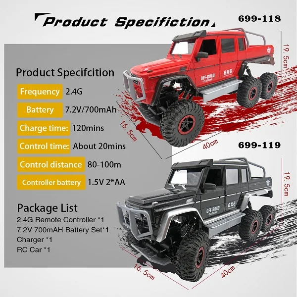 Flytec_699_110_2.4G_6WD_Climber_RC_Car_Wrangler_Design_with_LED_Light_Rock_Defender_Car_16