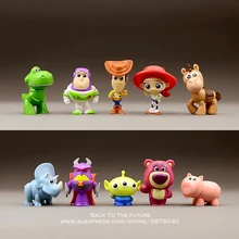 Figuras de acción de Toy Story, Woody, Buzz Lightyear, 3-4cm, decoración de Anime postural, modelo de juguete para niños