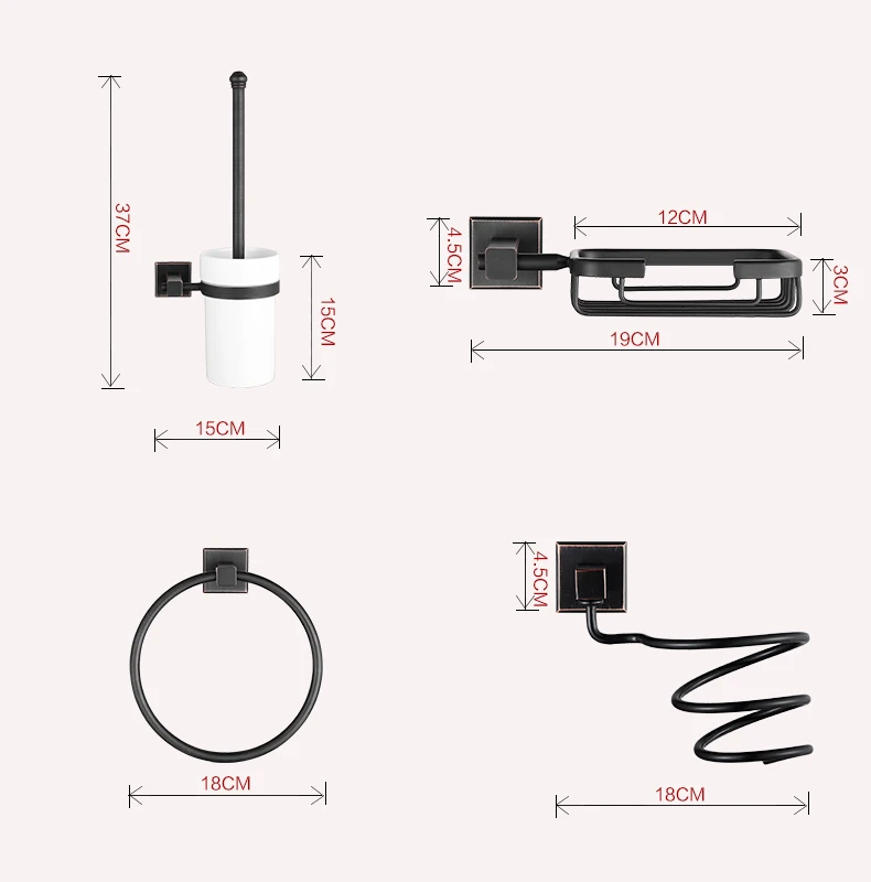 Аксессуары для ванной комнаты, черный латунный держатель для бумаги, держатель для стакана, туалетная щетка, мыльница, вешалка для полотенец, крючок, место 81600