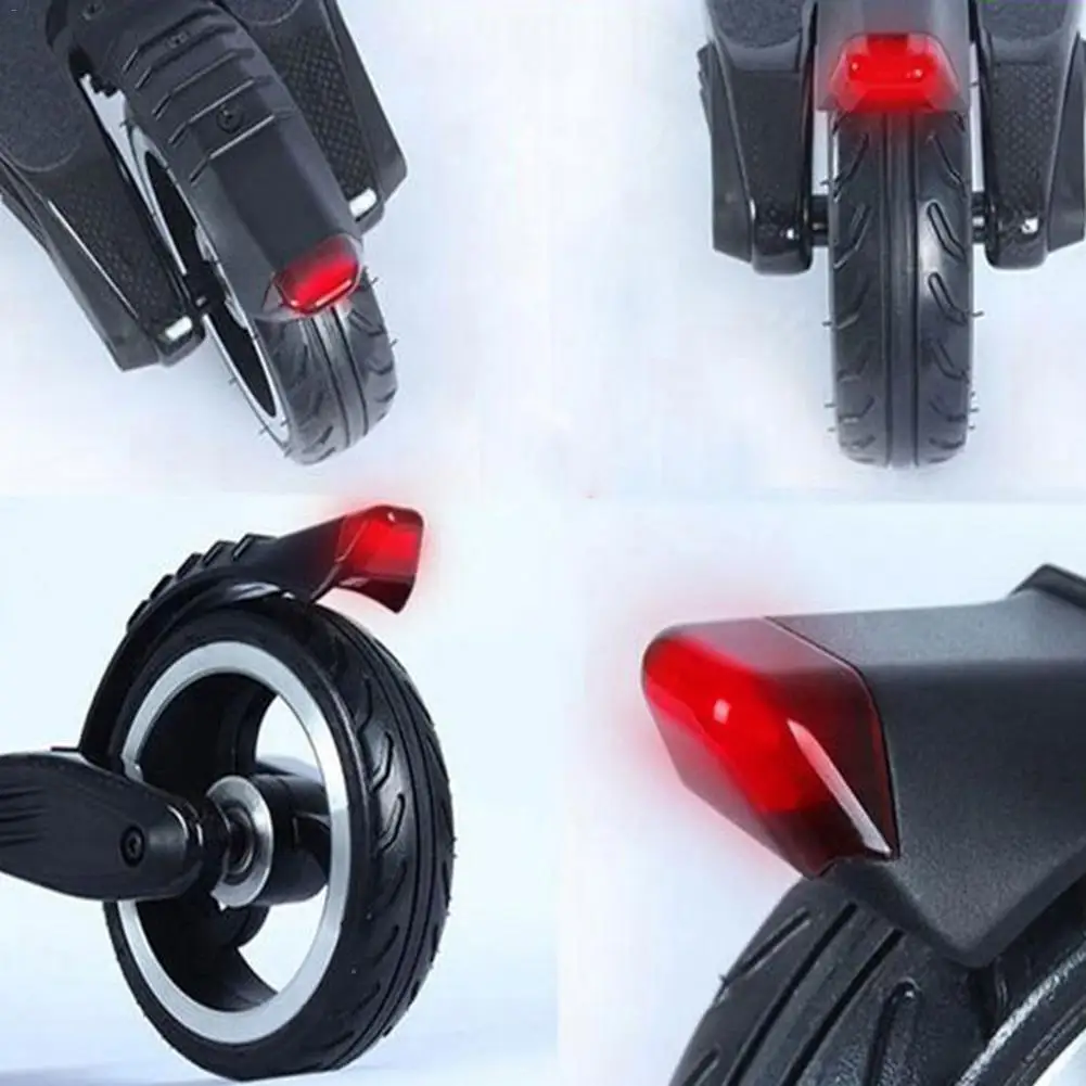 Front Rear Back Fender Guard Wing Shelf with Rear Tail Lamp Back Brake Light for Xiaomi Mijia Electric M365 Scooter
