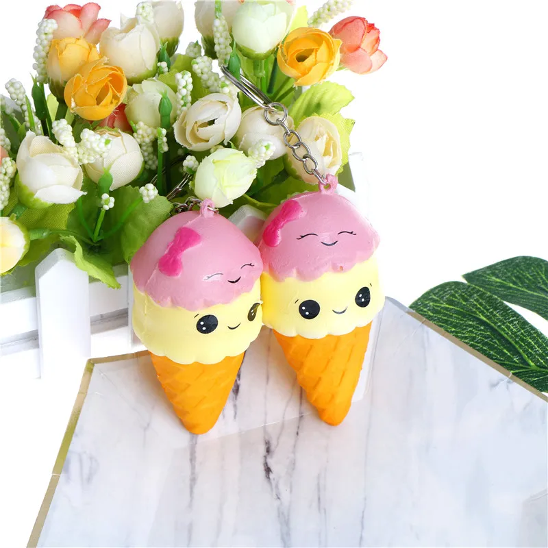 Мягкие Jumbo мороженое медленно поднимающиеся приколы розыгрыши Игрушки мягкие антистресс Kawaii Squishies Squeeze