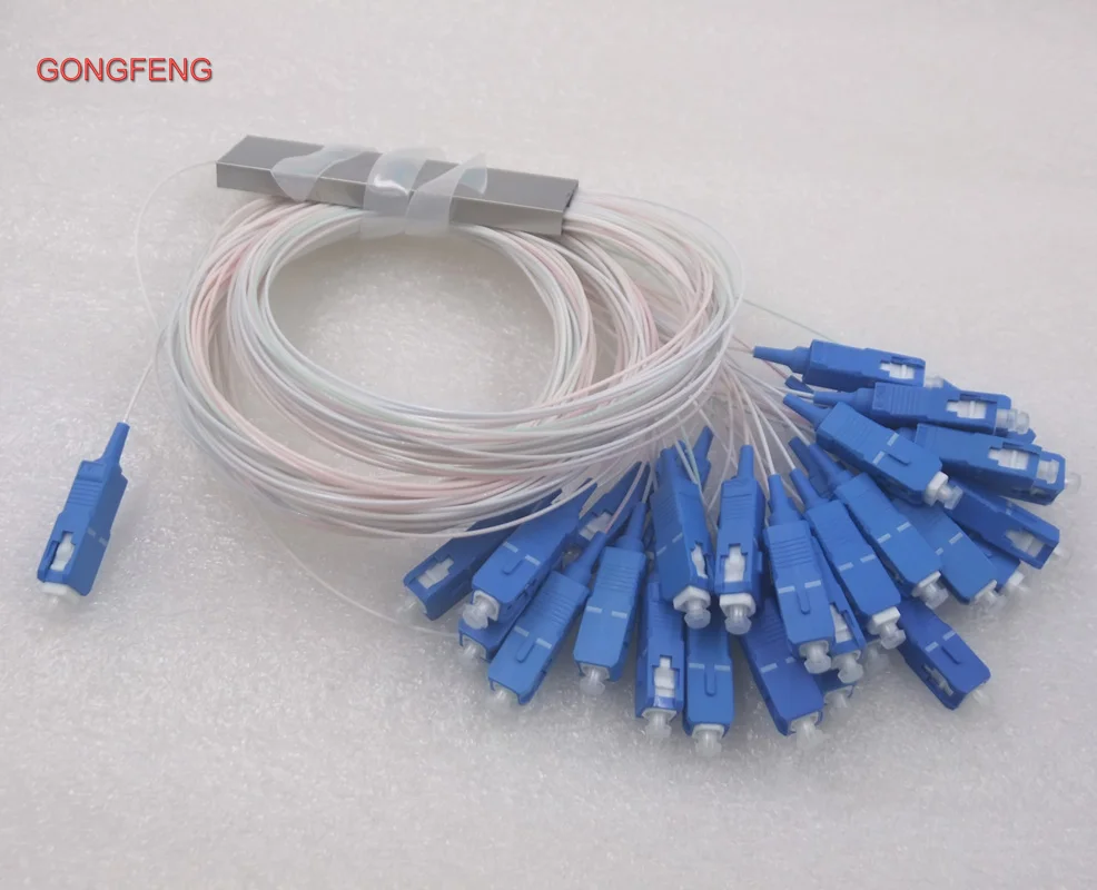 

10pcs NEW Single Mode 0.9mm1x32 Differential Mini SC/UPC Connector Fiber Optic PLC Splitter Wire Harness Special Wholesale
