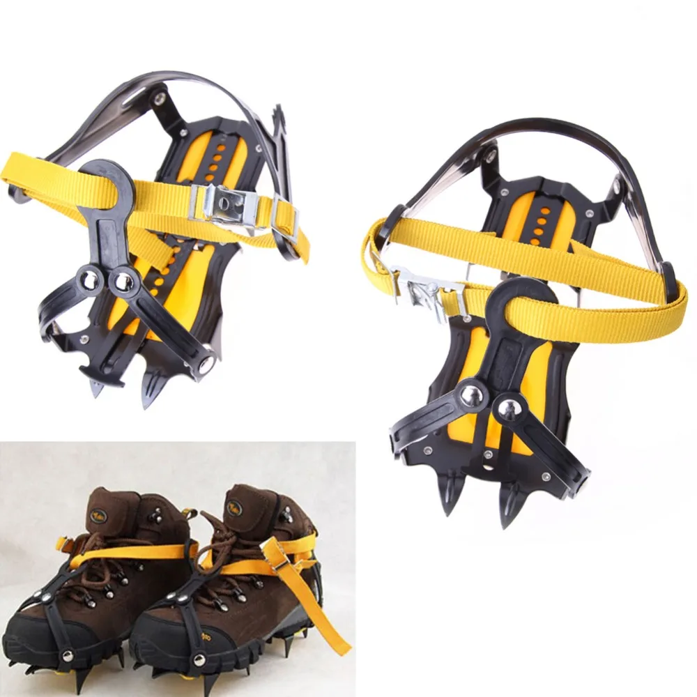 

10 Teeth Crampons Hiking Shoes Snow Spikes Skidproof Shoe Covers Ice Climbing Hiking Snow Chain Studs Claws For Climbing