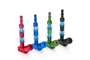 

1pc Hot New High Grade Metal Aluminum Pipes Keystone Rod Smoking Pipe 4 Colors Smoker hookah Portable Grass Herb Tobacco Pipe