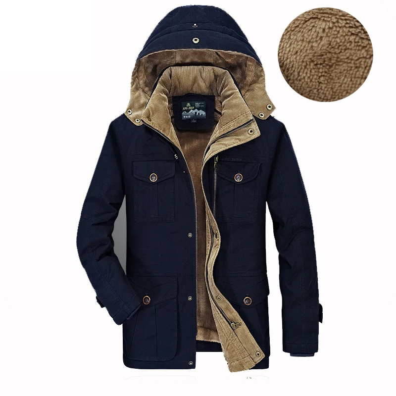 AFS JEEP hiver hommes veste marque polaire chaud veste homme manteau coton vêtement d