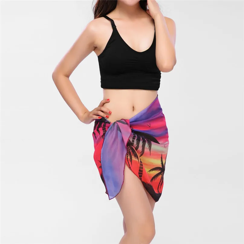 2018 Beach dress Women Beach Tunic Bikini Cover Up Sunscreen Shawl Silk Scarf beach pareo Swimwear Sexy skirt #3j03#F (40)